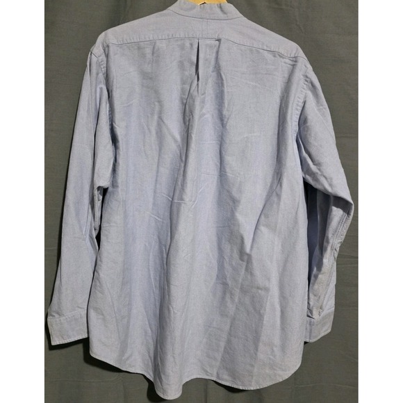 Vintage Ralph Lauren Shirt Mens 17.5 Yarmouth Oxford Blade Collar Flesh Pony - Picture 3 of 4